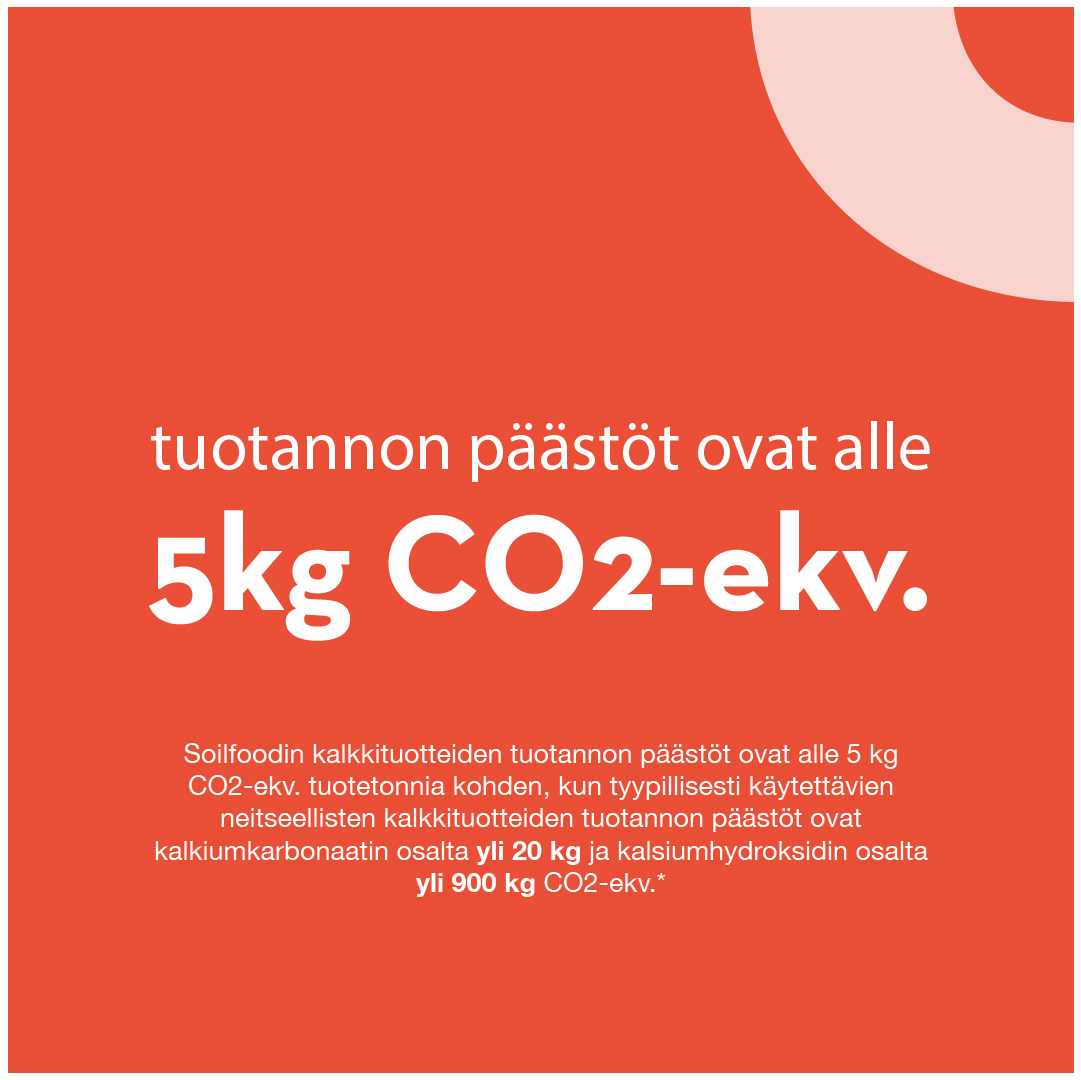 claim: tuotannon päästöt alle 5 kg CO2-ekv.
